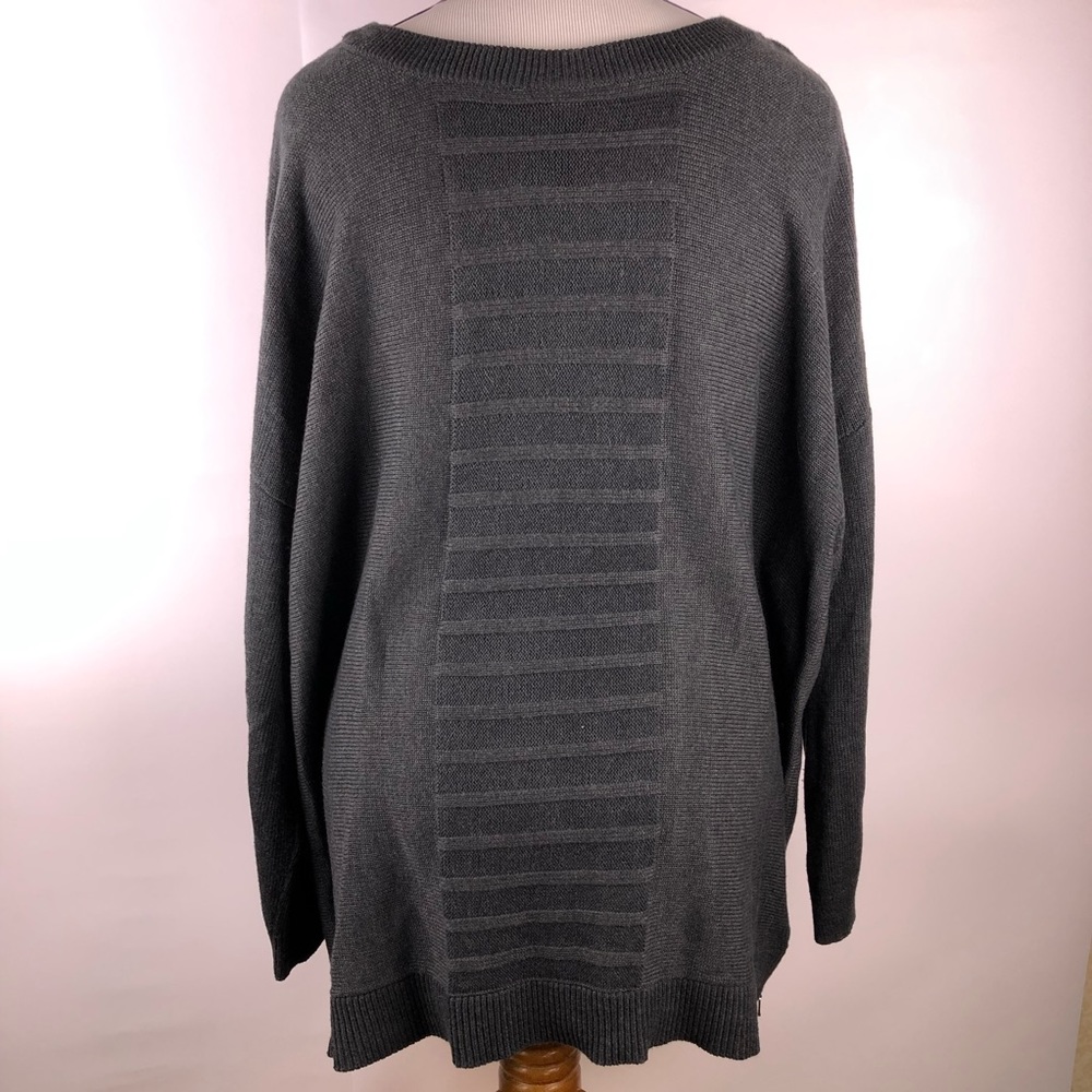 LANE BRYANT Gray Pullover Sweater Size 26/28 - Picture 2 of 7